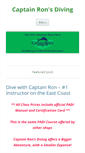 Mobile Screenshot of captronsdiving.com