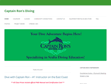 Tablet Screenshot of captronsdiving.com